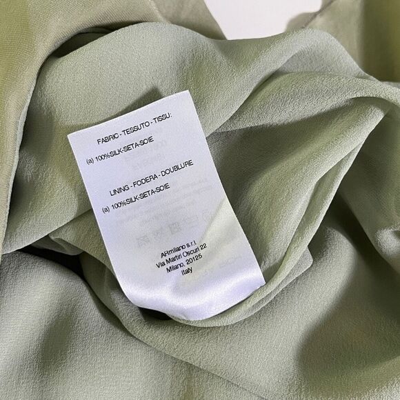 Alessandra Rich Ruffle Gown in Olive Green - Picture 12 of 13